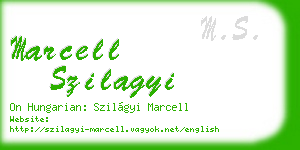 marcell szilagyi business card